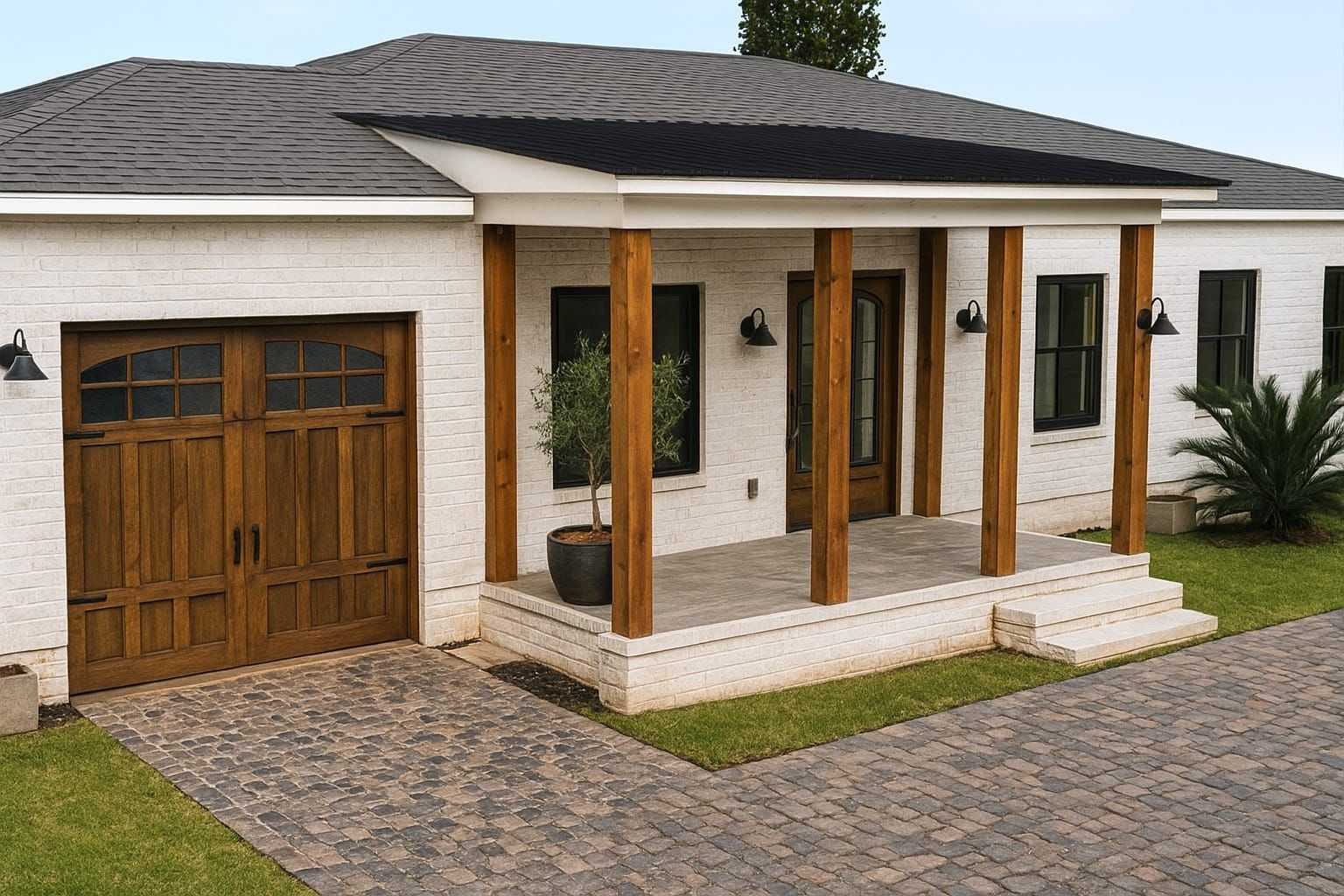 Front porch & facade